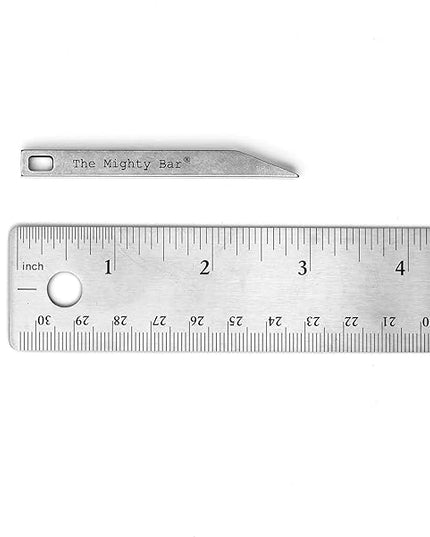 The Mighty Bar - Heavy Duty Keychain Prybar EDC Pry Bar for Every Day Carry Small Stainless Steel Key Chain Multitool Prybar for Keys - Made by Gear Spool
