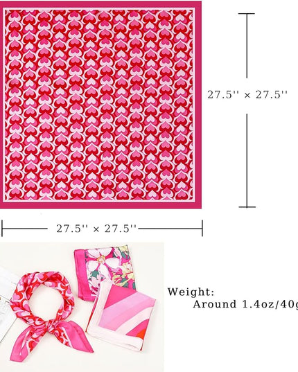 Satin Bandana Headscarf for Women Silky Hair Scarves for Fashion Lightweight