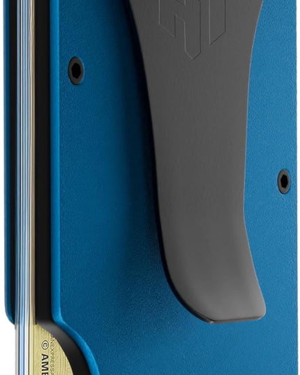 Hayvenhurst Wallet For Men - Reinvented Design Men's Wallet - Slim, Minimalistic & Seamless, Blocks RFID Scanners with a Money Clip (Navy)