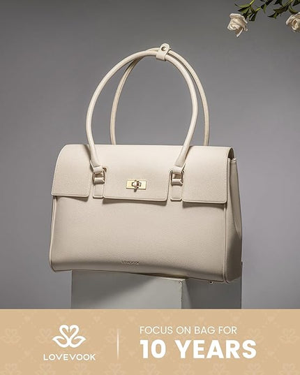 LOVEVOOK Laptop Bag for Women Work Tote Messenger Bag Waterproof Business Office Professional Handbag Shoulder Bag