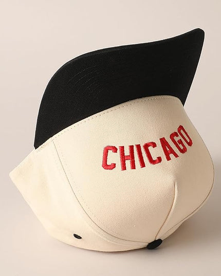 MIRMARU Two-Tone Vintage Canvas Trucker Hats for Men & Women, Adjustable Size Baseball Caps with Trendy Embroidered Design