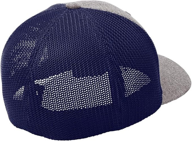 INK STITCH C302 Custom Embroidery Add Logo Texts Melange Mesh Back Trucker Cap