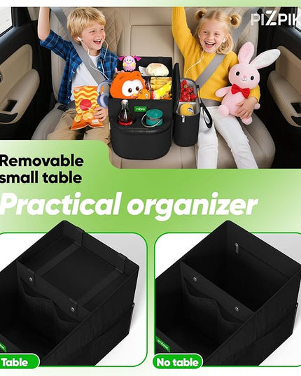 Large Car Seat Organizer with Removable Cooler Bag for the Front or Back Seat for Kids and Adults.Versatile for Use in Multiple Scenarios.