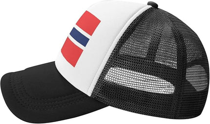 Cute Flag Baseball Cap for Men Women Mesh Trucker Hat Adjustable Patriotic Snapback Baseball Hat for Sports Running