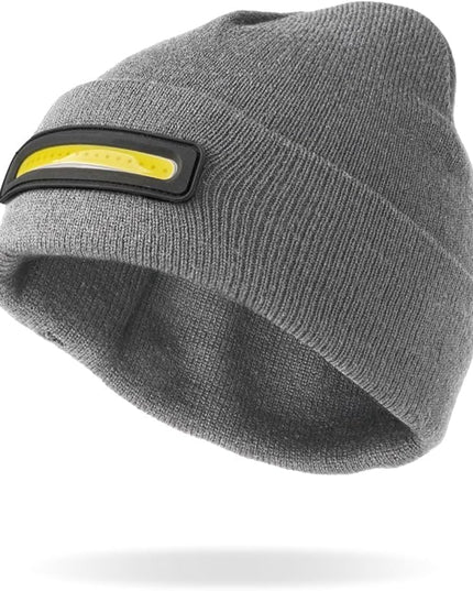 Night Scope Night Watch Rechargeable LED Beanie with Additional Rear Safety Light