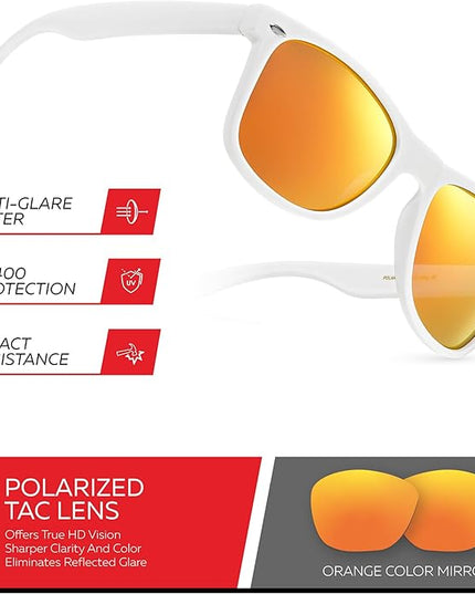 Retro Rewind Polarized Sunglasses for Men and Women - UV Protection Classic Sun Glasses