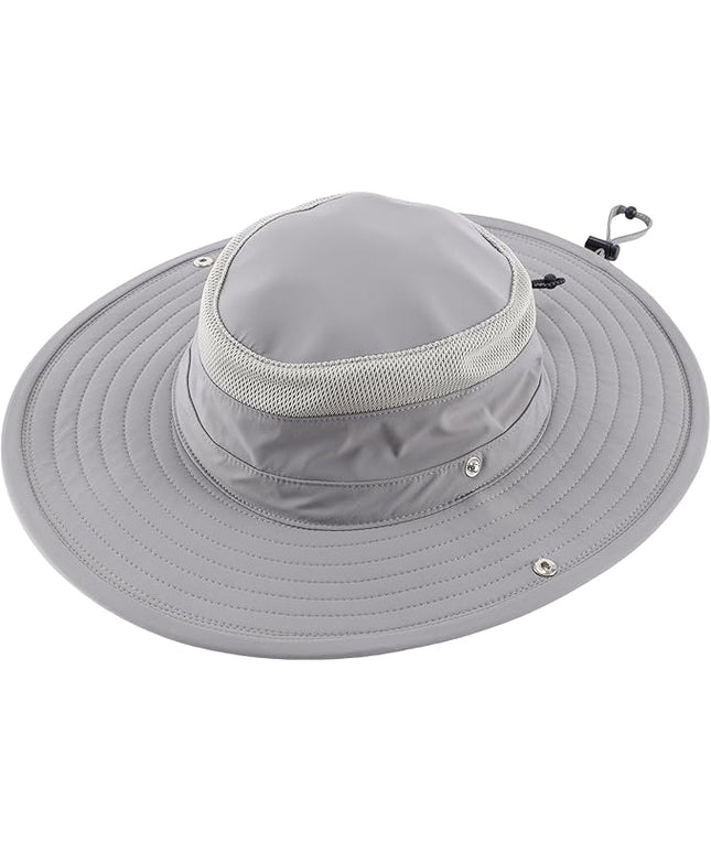 Connectyle Sun Hat for Men Women Breathable UPF 50+ Safari Hat for Fishing Hiking Gardening Adjustable Wide Brim Bucket Hats