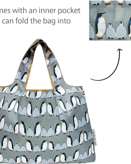 allydrew Large Foldable Tote Nylon Reusable Grocery Bags
