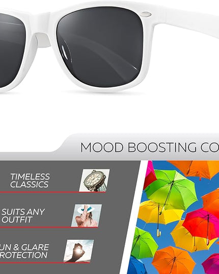 Retro Rewind Polarized Sunglasses for Men and Women - UV Protection Classic Sun Glasses