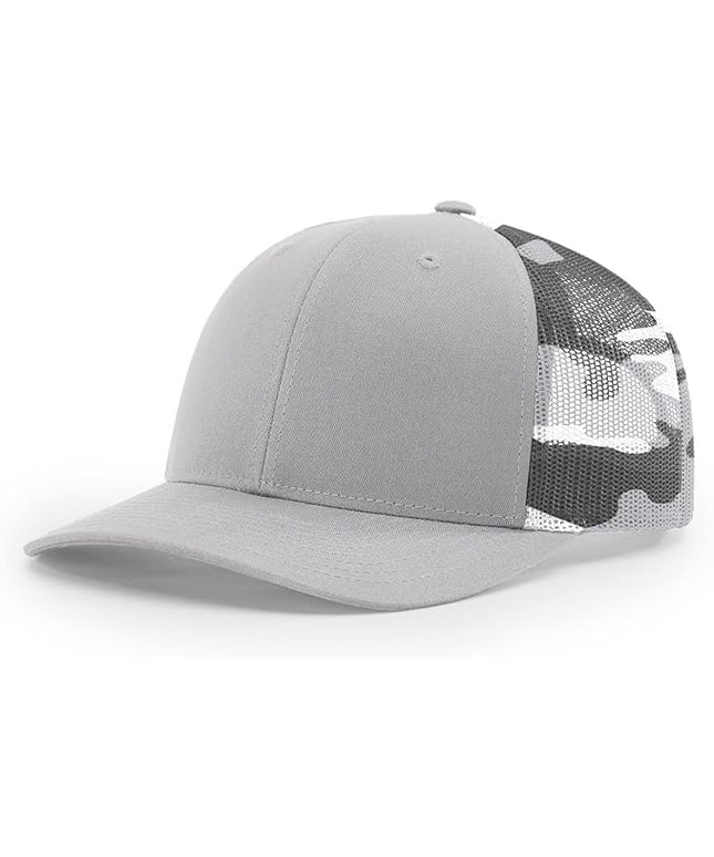Richardson 112 Trucker Hat - Premium Adjustable Snapback Hat - Structured Six Panel Richardson Blank Caps