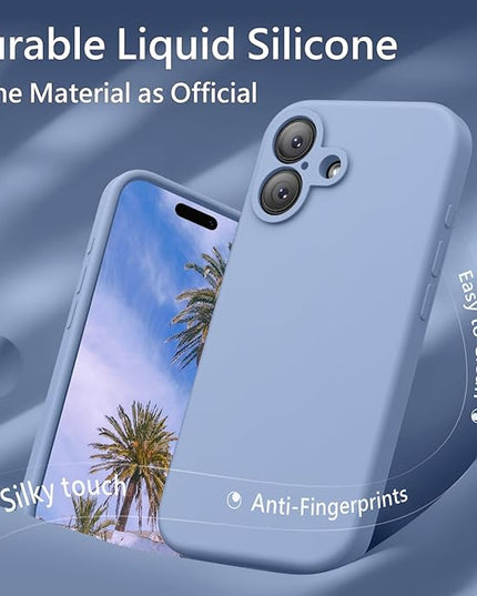 FireNova Magnetic for iPhone 17 Case, Compatible with MagSafe, [Integrated Silicone Camera Control Button] [Camera Protection] Anti-Scratch Microfiber Lining Phone Case, 6.3", Light Blue