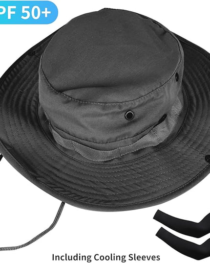 Sun Hats for Men Women Bucket Hat UPF 50+ Boonie Hat Foldable UV Protection Hiking Beach Fishing Summer Safari
