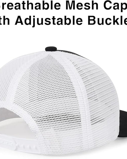 kozinu Unisex Trucker Hats Blank Mesh Snapback Hats Sport Plain Baseball Caps Adjustable Fitted Hat