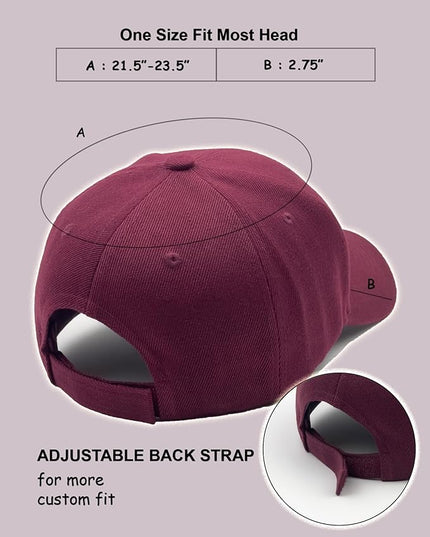 Utmost Structured Baseball Cap with Adjustable Closure - Performance Hat for Outdoor Activities