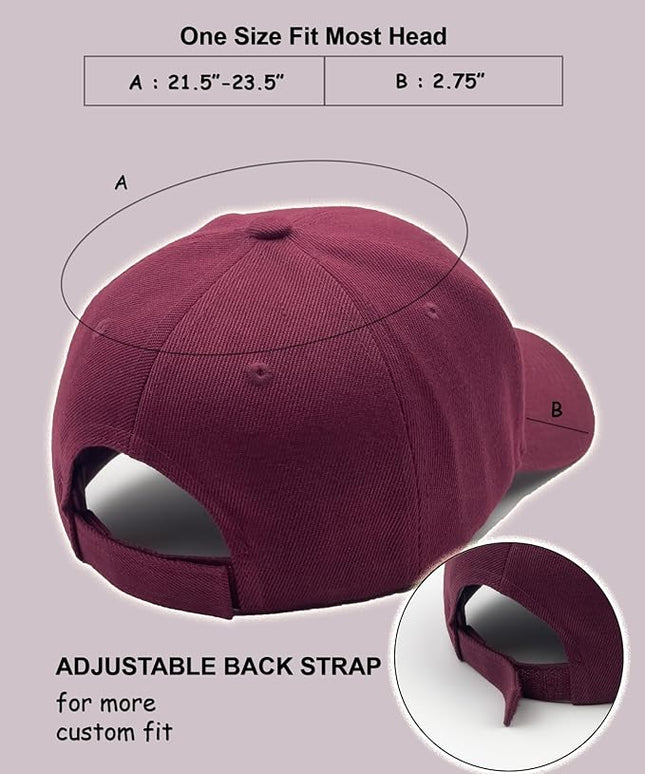 Utmost Structured Baseball Cap with Adjustable Closure - Performance Hat for Outdoor Activities