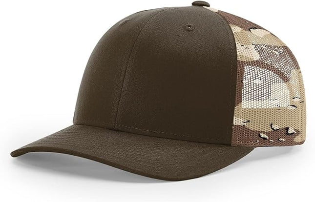 Richardson 112 Classic Six-Panel Adjustable Snapback Trucker Cap | Bulk Packs Available