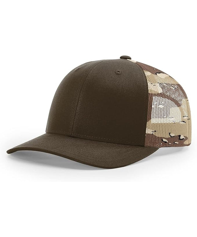 Richardson 112 Classic Six-Panel Adjustable Snapback Trucker Cap | Bulk Packs Available