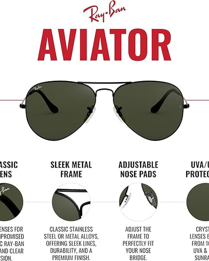 Ray-Ban RB3025 Classic Aviator Sunglasses