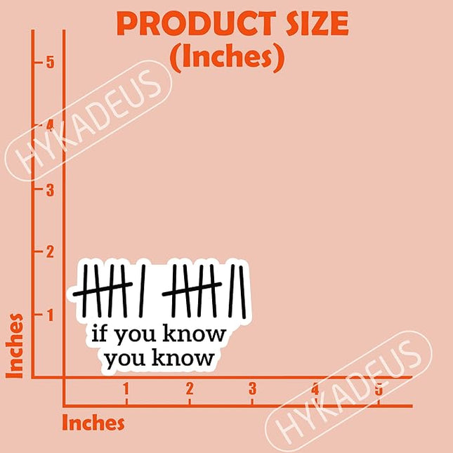 (3Pcs) 67 If You Know You Know Tally Marks Six Seven Meme Stickers Funny 6 7 Numbers Vinyl Decals Gen Alpha Design Waterproof Sticker for Laptop, Water Bottle, Tumbler, Scrapbook, 3" x 1.9"