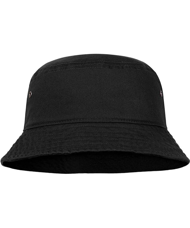 Falari Men Women Unisex Cotton Bucket Hat 100% Cotton Packable for Travel Fishing Hunting Summer Camp