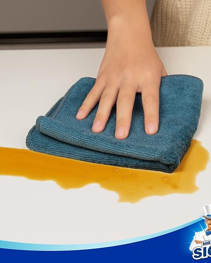 MR.SIGA Microfiber Cleaning Cloth, All-Purpose Microfiber Towels, Streak Free Cleaning Rags, Pack of 12, Light Teal, Size 32 x 32 cm(12.6 x 12.6 inch)