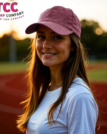Unisex Vintage Washed Baseball Cap | Low Profile Soft Top Unstructured Cotton Baseball Cap | Adjustable Size Vintage Buckle