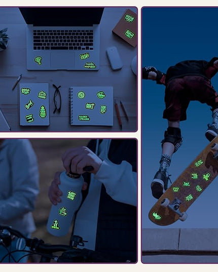 70 Pcs Glow in The Dark Neon Christian Bible Kids Stickers, Jesus Christ Faith Vinyl Waterproof Water Bottle Decals, Teens Adults Religious Christianity Christmas Thanksgiving Decor