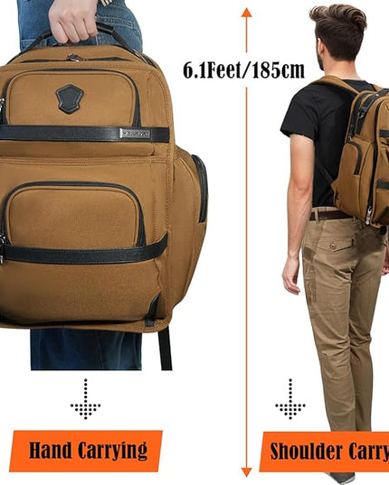 WELKINLAND 24H Business Backpack for Men with Toiletry Bag, 16" Laptop Executive Backpack for Mens, 28L Business Computer Backpacks, Heavy Duty Laptop Backpack, Carry-on Executive Backpacks for Men