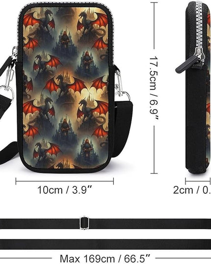 Small Crossbody Bags for Men, Cool Lightweight Sling Phone Pouch, Slim Cell Phone Purses