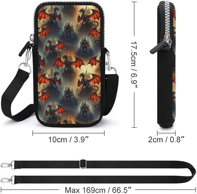 Small Crossbody Bags for Men, Cool Lightweight Sling Phone Pouch, Slim Cell Phone Purses