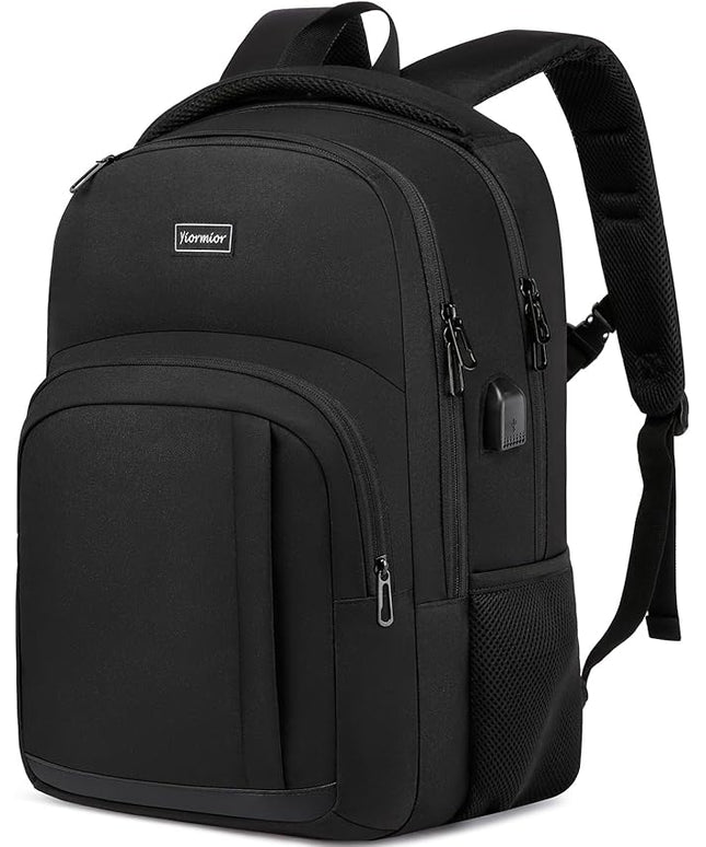 School Backpack for Teen Boys, 15.6 Inch Anti Theft Laptop Bookbag with USB Charging Port, Water Resistant College - Travel Backpack Ergonomic, Fits Notebook, Men Women