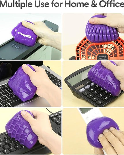 PULIDIKI Car Cleaning Gel Cleaning Putty Car Interior Cleaner Car Detailing Kit Car Cleaning Slime Car Cleaning Supplies Car Accessories Gifts for Men Women Purple