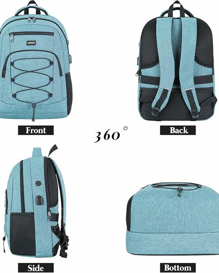 YAMTION School Backpack for Women and Teen Girls,College Bookbag Laptop Backpack Schoolbag with USB Port for High School College Students