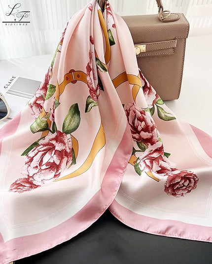 Satin Bandanas Head Scarf For Women Hair Scarves Accessories Lightweight Fashion Wrap Neck Silk Sleeping Headscarf