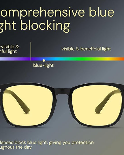 livho Gaming Blue Light Blocking Glasses for Better Sleep, Premium Night Driving, Computer Blockers for Man & Woman