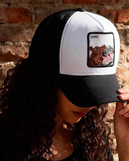 Classic Unisex Various Animal Series Embroidery Farm Adjustable Mesh Snapback Trucker Hat