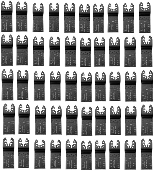 50Pack Bi-Metal oscillating Tool Blade, Diagtree Multitool Blade Oscillating Multi Tool Quick Release Saw Blades for Fein, Dremel, Dewalt, Craftsman, Ridgid, Makita, Milwaukee, Rockwell