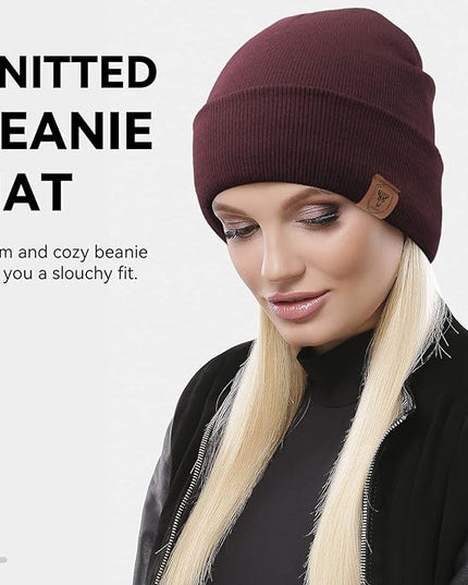 OZERO Winter Beanie Daily Hat - Thermal Polar Fleece Ski Stocking Skull Cap for Men and Women