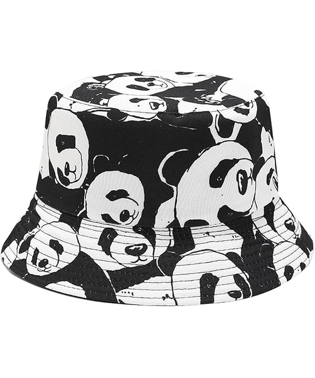 Mashiaoyi Unisex Print Double-Side-Wear Reversible Bucket Hat
