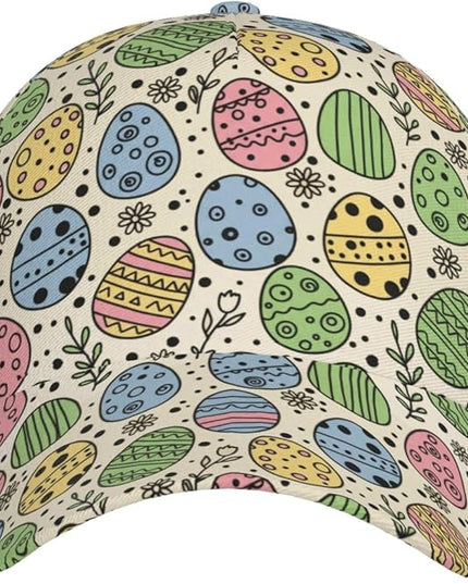 Easter Baseball Cap,Rabbit Eggs Baseball Hat,Fashion Snapback Hats Outdoor Trucker Hat for Women Men