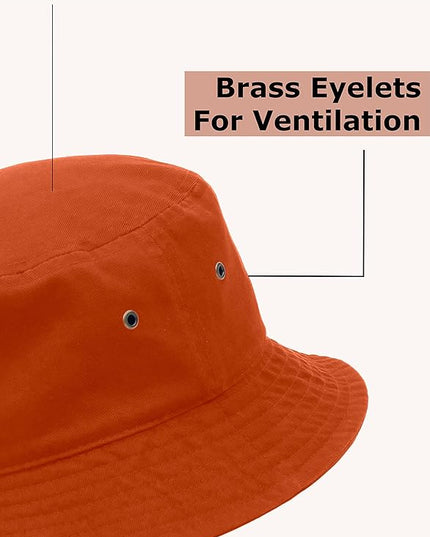 Utmost Bucket Hat 100% Cotton & Denim Lightweight Packable Outdoor Summer Beach Fishing Sun Hat