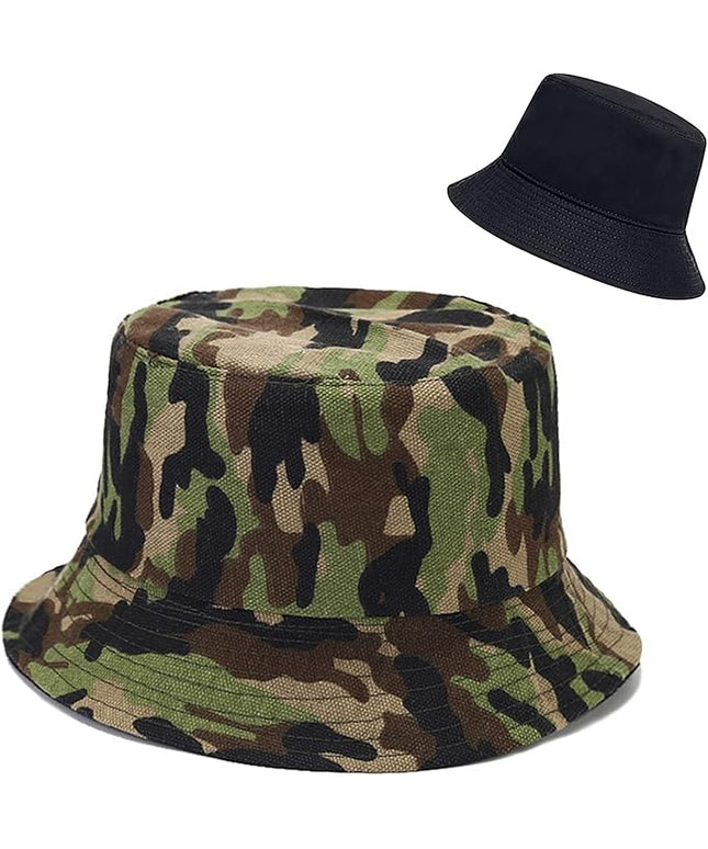 XYIYI Cute Bucket Hat Beach Fisherman Hats for Women, Reversible Double-Side-Wear