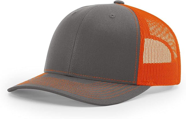 Richardson 112 Classic Six-Panel Adjustable Snapback Trucker Cap | Bulk Packs Available