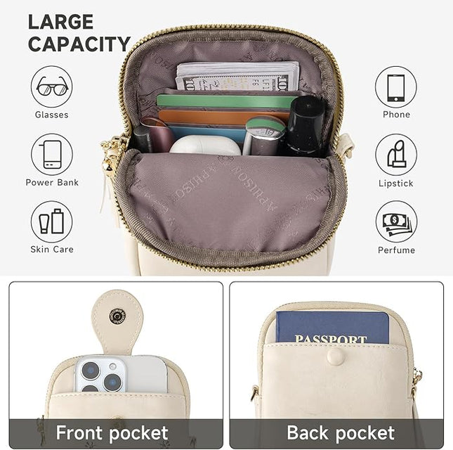 Small Crossbody Bags for Women, Lightweight Mini Cute Cell Phone Purse for Women with Tassel Shining Butterfly