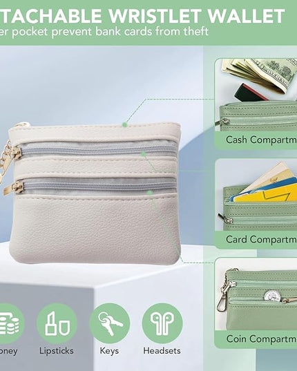 3-in-1 Versatile Phone Lanyard Crossbody,Cute Cell Phone Wristlet Strap with Wallet Pouch,Clip and Go Strap Chain for Phone