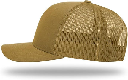 Richardson 112 Trucker Hat - Premium Adjustable Snapback Hat - Structured Six Panel Richardson Blank Caps