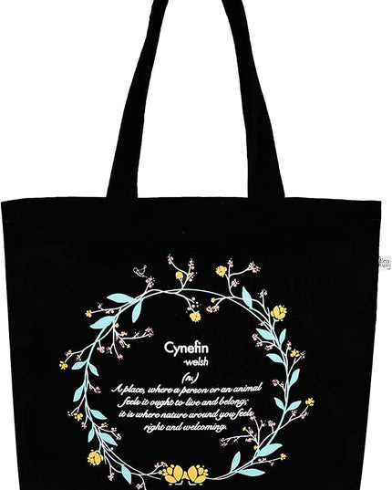 Ecoright Aesthetic Canvas Tote Bag for Women Large Zipper Tote Bags with Pocket, Womens Tote Bag for Yoga, Work, Beach
