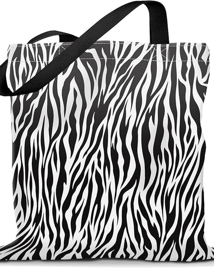 Canvas Tote Bag for Women，Cute Heavy-Duty Shoulder Bag with Zipper Pocket -Travel Tote for Grocery, Gym,Shopping