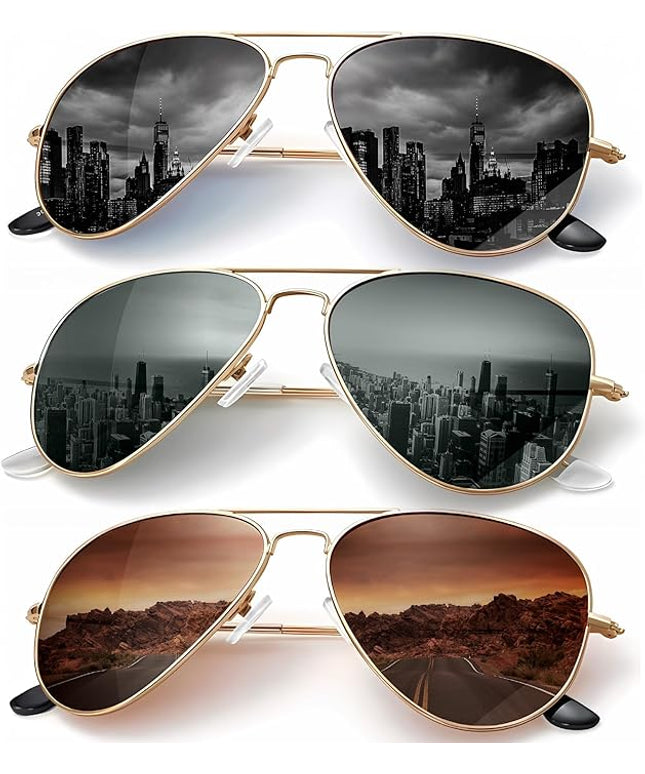 KALIYADI Classic Aviator Sunglasses for Men Women Driving Sun glasses Polarized Lens UV Blocking