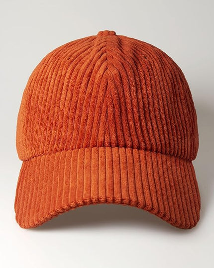 CHOK.LIDS Everyday Corduroy Baseball Cap for Men and Women Dad Hat Unisex Adjustable Lightweight Polo Style Curved Brim
